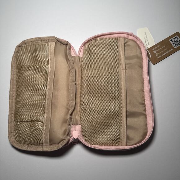 New‎ Pink BAGSMART Travel Cosmetic/Toiletry Bag Compact for purse meds/jewelry - Picture 3 of 5